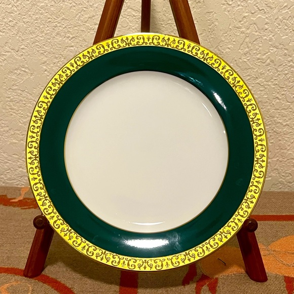 Gold Buffett Royal Gallery Plates. Set Of 4 Tea Cups W/ Gold & 4 Green W/ Gold - Picture 12 of 13